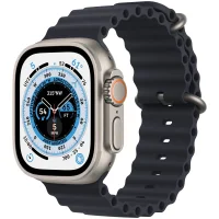 Apple Watch Ultra 49mm Titanium Case with Midnight Ocean Band